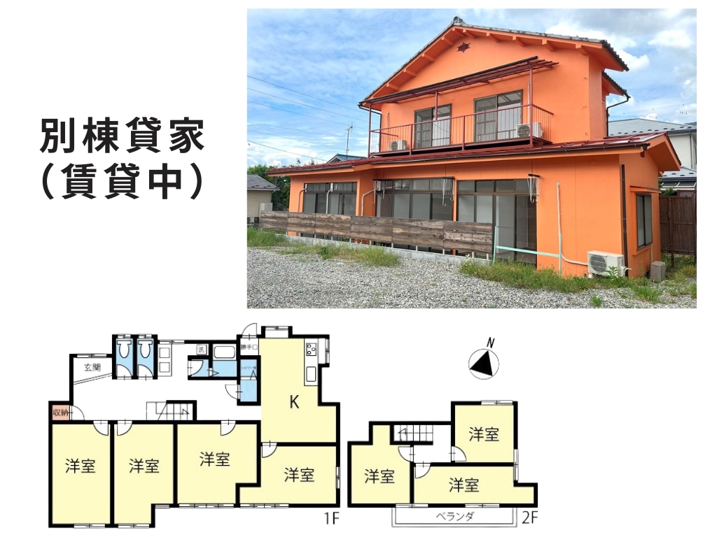 賃貸中建物(外観・間取り) 賃貸中建物(外観・間取り)