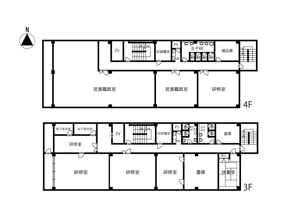 間取(3,4階) 間取(3,4階)